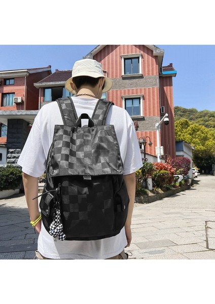 Kampüsteki Lise Öğrencileri Için Flip-Top Öğrenci Bilgisayar Okul Erkek Büyük Kapasiteli Dama Tahtası Sırt Çantası (Yurt Dışından) modelleri