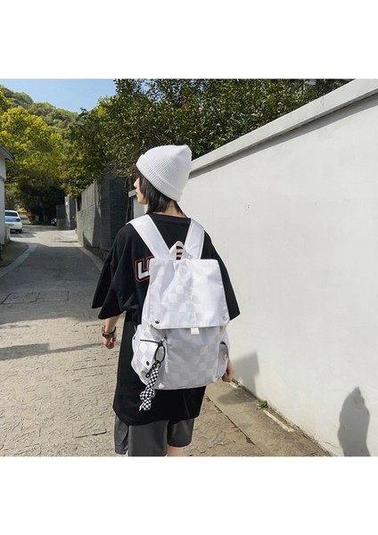 Kampüsteki Lise Öğrencileri Için Flip-Top Öğrenci Bilgisayar Okul Erkek Büyük Kapasiteli Dama Tahtası Sırt Çantası (Yurt Dışından) fiyatları