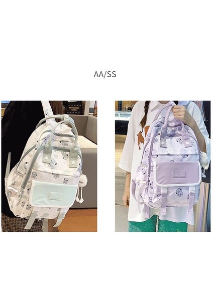 Yüksek Değerli El Tipi Sırt Öğrencileri Taze ve Tatlı Kız Sırt Japon Sevimli Okul Çantası (Yurt Dışından) modelleri