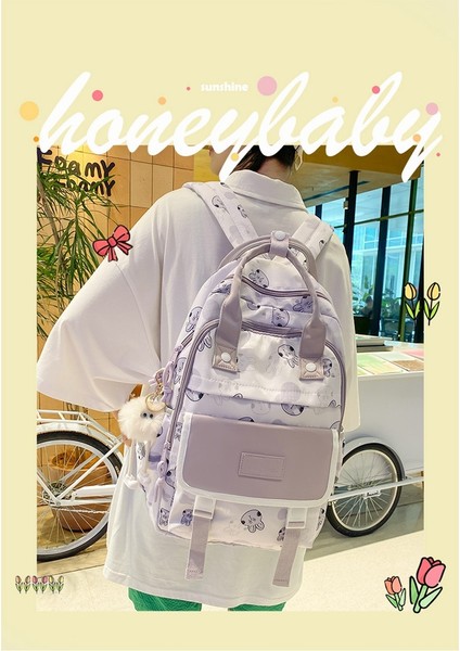 Yüksek Değerli El Tipi Sırt Öğrencileri Taze ve Tatlı Kız Sırt Japon Sevimli Okul Çantası (Yurt Dışından) fırsatları