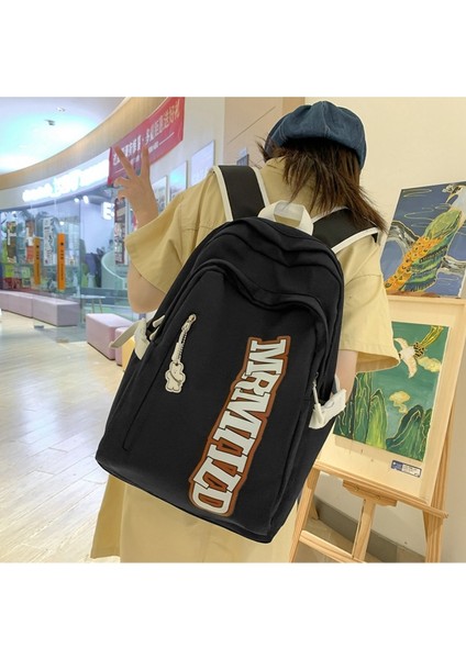 Sırt Kızlar Büyük Kapasiteli 23 Kampüs Mektupları Lise Öğrencisi Okul Çantası (Yurt Dışından) modelleri