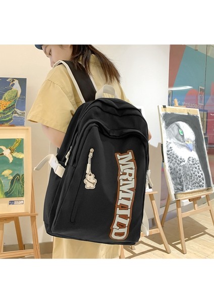 Sırt Kızlar Büyük Kapasiteli 23 Kampüs Mektupları Lise Öğrencisi Okul Çantası (Yurt Dışından) indirimleri