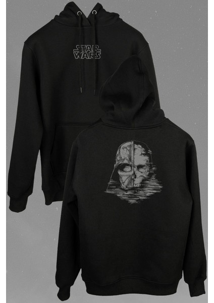 Star Wars Super Vader Bros Yıldız Savaşları Ön ve Arka Baskılı Sweatshirt Kapüşonlu Hoodie modelleri