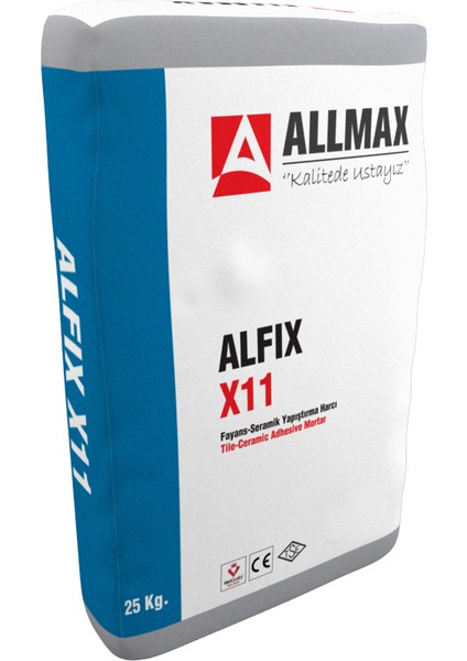 Alfix X11 Fayans ve Seramik Yapıştırma Harcı 25 Kg.