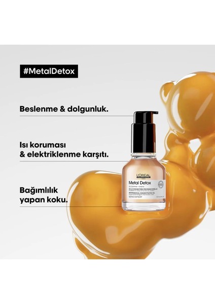 L'Oréal Professionnel Serie Expert Metal Detox İşlem Görmüş Ve Yıpranmış Saçlar Için Metal Karşıtı Saç Bakım Seti