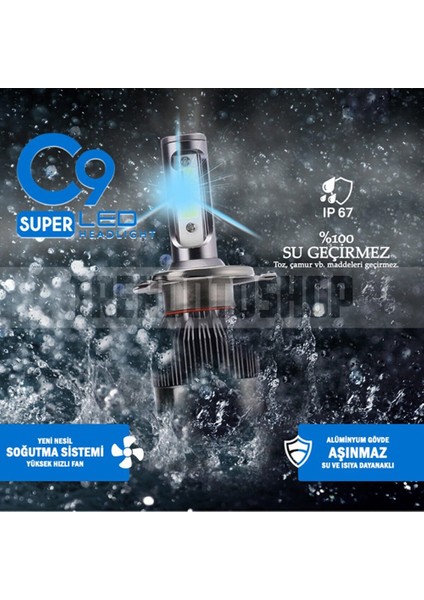 Buz Mavi LED Xenon Far Ampulü H27 fiyatları