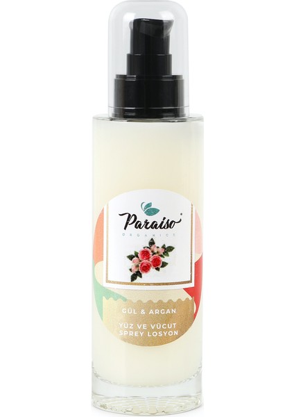 Argan & Gül Yüz ve Vücut Sprey Losyon