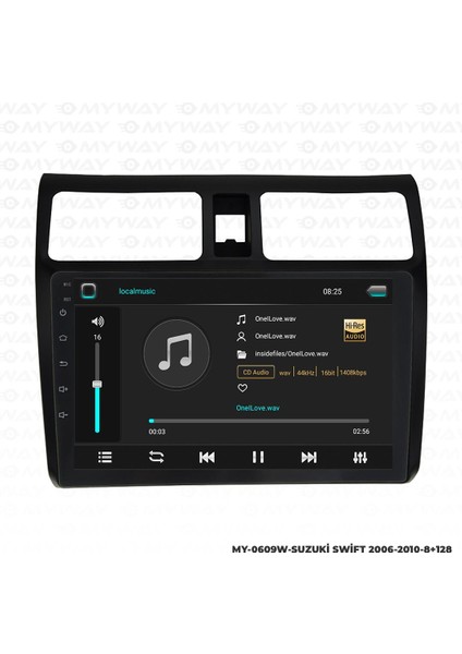 Suzuki Swift Android 12 Multimedya Carplay 4gb RAM+64GB HDD 2006-2010 Navigasyon Ekran