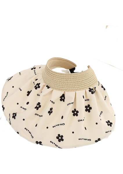 Eva Yaz Çiçeği Ayarlanabilir Üst Şapka - Beige (Yurt Dışından)