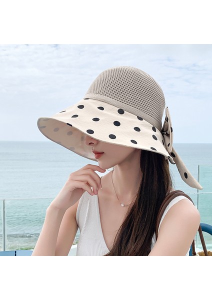 Eva Kadınlar Yaz Moda Yay Güneş Şapkası Güneşlik Şapkası Açık Güneş Koruyucu Şapka - Beige (Yurt Dışından) fiyatları