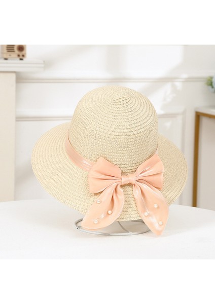 Eva Yeni Yaz Seaside Tatil Style Big Brimmed Straw Hat - Orange (Yurt Dışından)