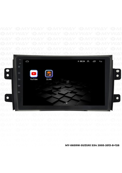 Suzuki Sx4 Android 12 Multimedya Carplay 4gb RAM+64GB HDD Navigasyon Ekran
