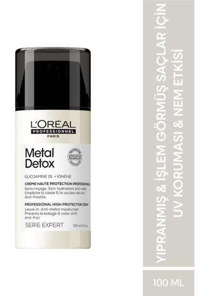 L'Oréal Professionnel Serie Expert Metal Detox Renkli Açıcı ile Işlem Görmüş Saçlara Saç Bakım Seti