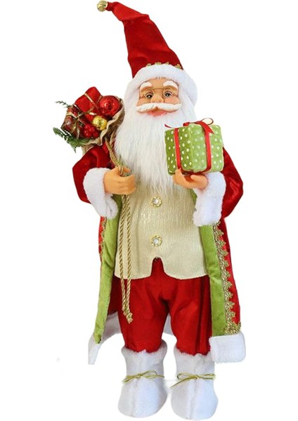 Noel Bebeği Ayakta Noel Baba Oda Hediyeleri Için Süsleme Çantası 30CM 30CM (Yurt Dışından)