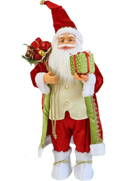 Noel Bebeği Ayakta Noel Baba Oda Hediyeleri Için Süsleme Çantası 30CM 30CM (Yurt Dışından)