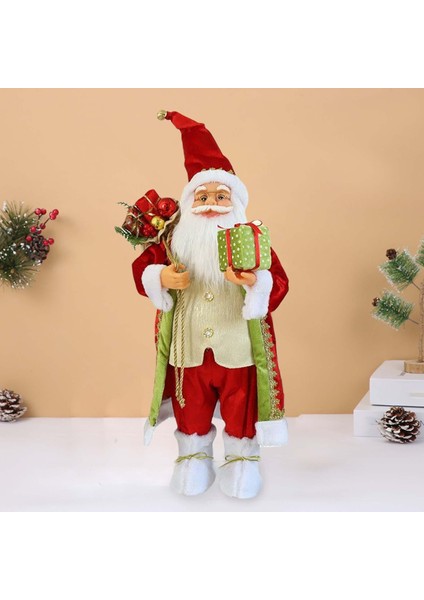 Noel Bebeği Ayakta Noel Baba Oda Hediyeleri Için Süsleme Çantası 30CM 30CM (Yurt Dışından)