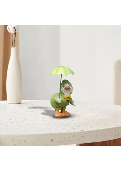 Bahçe Heykelcik Şemsiyesi Yağmurluk Ördek Heykeli Bahçe Havuzu Açık Yeşil (Yurt Dışından) fırsatları