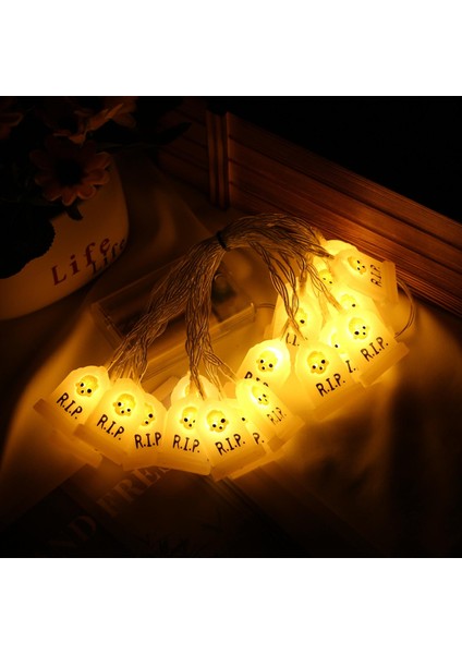LED Cadılar Bayramı Dize Işık Ürkütücü Süslemeler Lamba Pencere Avlu Festivali 3m 20 Işık (Yurt Dışından) fırsatları