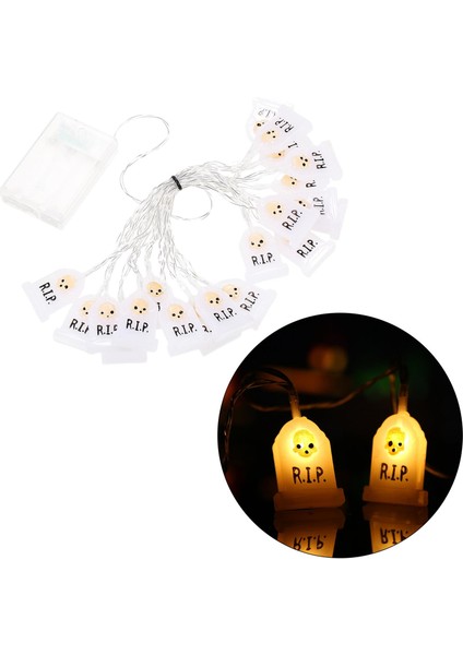 LED Cadılar Bayramı Dize Işık Ürkütücü Süslemeler Lamba Pencere Avlu Festivali 3m 20 Işık (Yurt Dışından) indirimleri