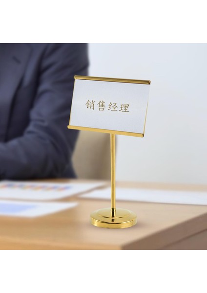 Kartvizit Tutucu Masa Kartı Adı Stand Ekranı Sergi Altın (Yurt Dışından) modelleri