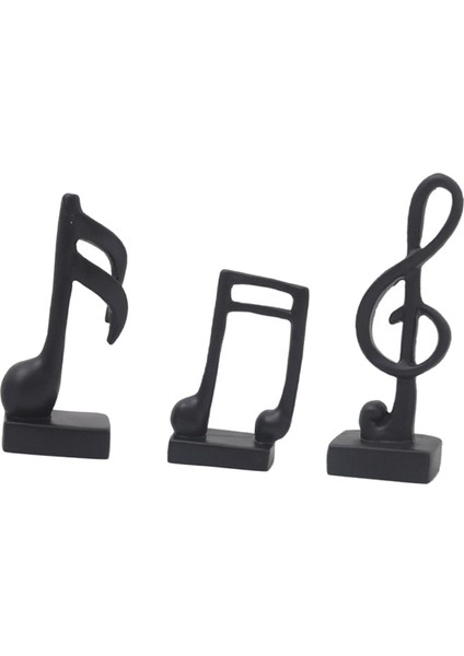 3pcs Yaratıcı Sembol Süslemesi Reçine Heykel Hadi Siyah (Yurt Dışından) modelleri