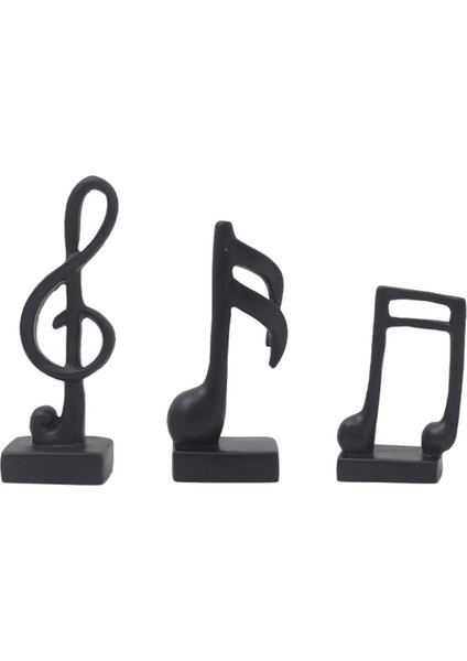 3pcs Yaratıcı Sembol Süslemesi Reçine Heykel Hadi Siyah (Yurt Dışından) indirimleri