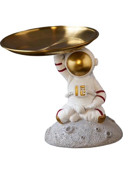 Yaratıcı Spaceman Figürinler Heykelleri Depolama Tepsi Ev Giriş Cafe Süslemesi Tarif (Yurt Dışından) fiyatları