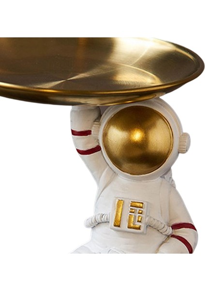 Yaratıcı Spaceman Figürinler Heykelleri Depolama Tepsi Ev Giriş Cafe Süslemesi Tarif (Yurt Dışından) modelleri