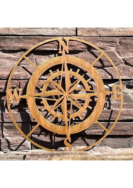 Veranda Sundurma Bahçesi Için Yuvarlak Duvar Dekorasyonu Metal Tabelalar 28CM (Yurt Dışından)