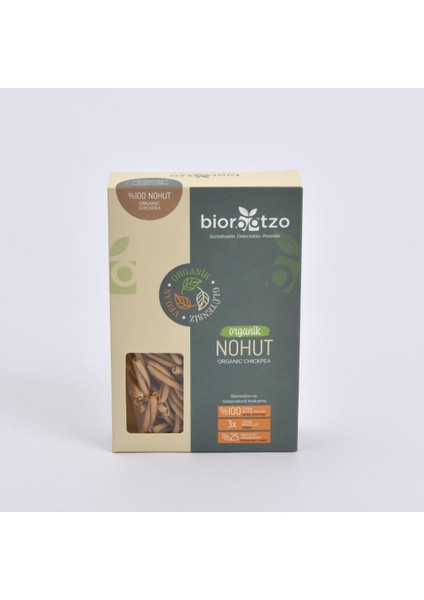 Organik Glütensiz Vegan Bronz Kalıp Nohutlu Casarecce 200 g