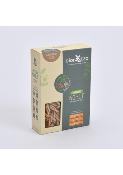 Organik Glütensiz Vegan Bronz Kalıp Nohutlu Casarecce 200 g