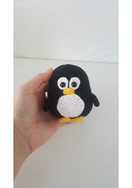 Örgü Penguen Oyuncak (Amigurumi)