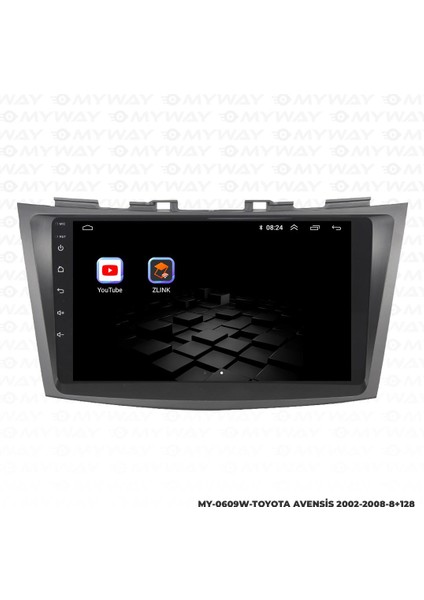 Toyota Avensis Android 12 Multimedya Carplay 4gb RAM+64GB HDD 2002-2008 Navigasyon Ekran indirimleri