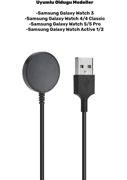 Samsung Galaxy Watch Active 1/2 Yüksek Kalite Şarj Cihazı