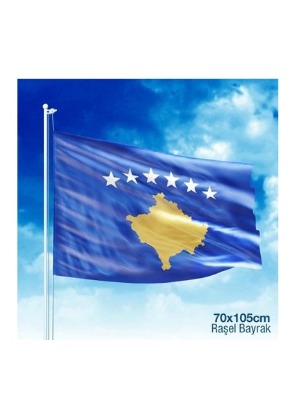 Kosova Devleti Gönder Bayrağı 70X105