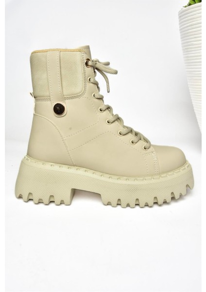 R973970109 Bej Kalın Tabanlı Kadın Bot fiyatları