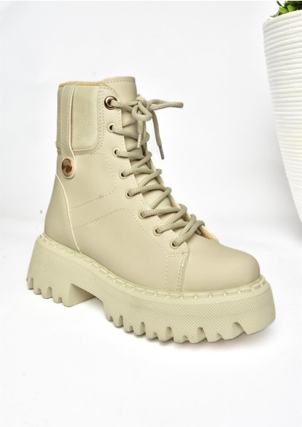 R973970109 Bej Kalın Tabanlı Kadın Bot modelleri