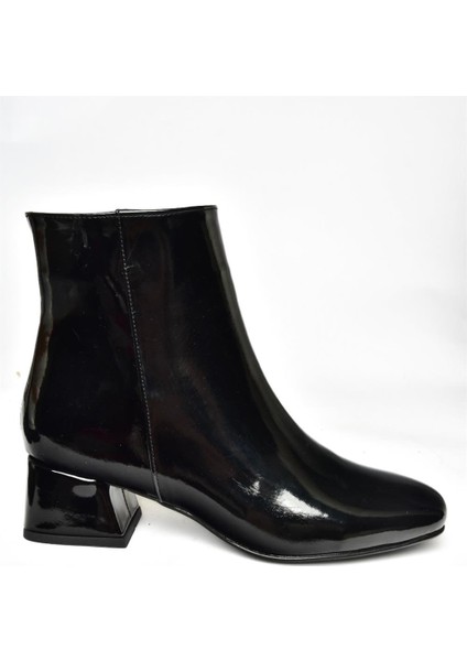 R654012408 Siyah Rugan Kalın Topuklu Kadın Bot indirimleri