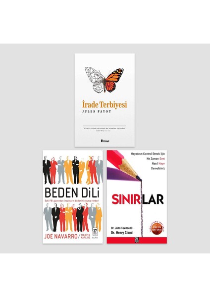 İrade Terbiyesi - Beden Dili - Sınırlar 3 Kitap