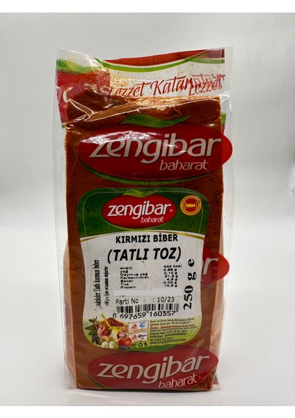 Tatlı Kırmızı Toz Biber 250 gr