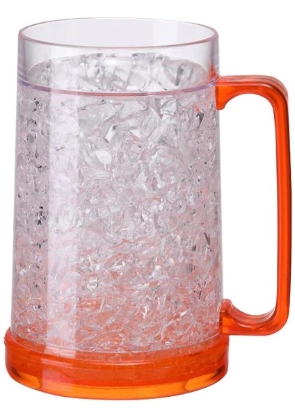 Kulp Bardak Bira Buz Bardağı Soğutma Kabı Plastik Çift Katmanlı Jel Bardak (Yurt Dışından)