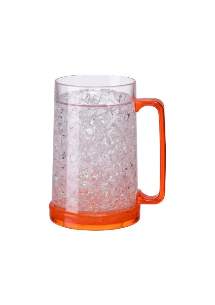 Kulp Bardak Bira Buz Bardağı Soğutma Kabı Plastik Çift Katmanlı Jel Bardak (Yurt Dışından)