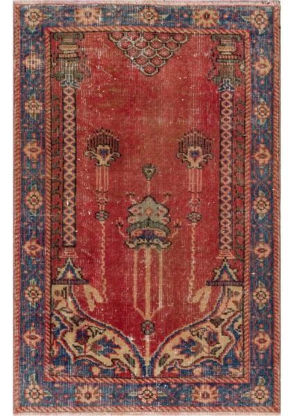 Geleneksel Dokuma Teknikli Eskitme Halı 79 x 119 cm 10007