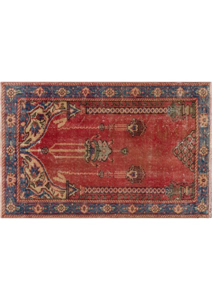Geleneksel Dokuma Teknikli Eskitme Halı 79 x 119 cm 10007 fiyatları