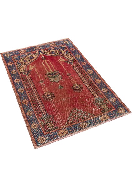 Geleneksel Dokuma Teknikli Eskitme Halı 79 x 119 cm 10007 fırsatları