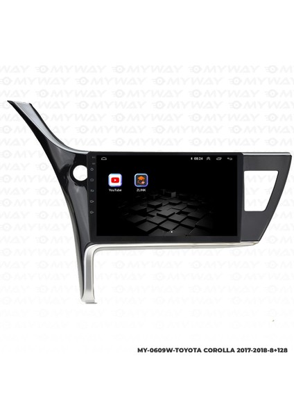 Toyota Corolla Android 12 Multimedya Carplay 4gb RAM+64GB HDD 2017-2018 Navigasyon Ekran indirimleri