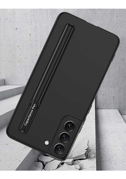 Samsung Galaxy S22 Plus Kılıf Mat Görünümlü Ince Tasarımlı Kalemli Ays Kapak fırsatları