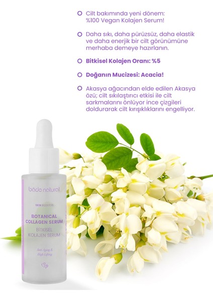 Bitkisel Kolajen Yüz Serumu Yaşlanma Karşıtı 30 ml