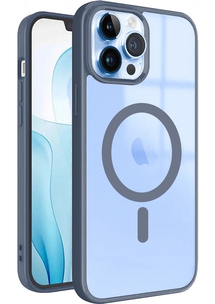 Apple iPhone 13 Pro Max Magsafe Özellikli Renkli Clear Case Kapak