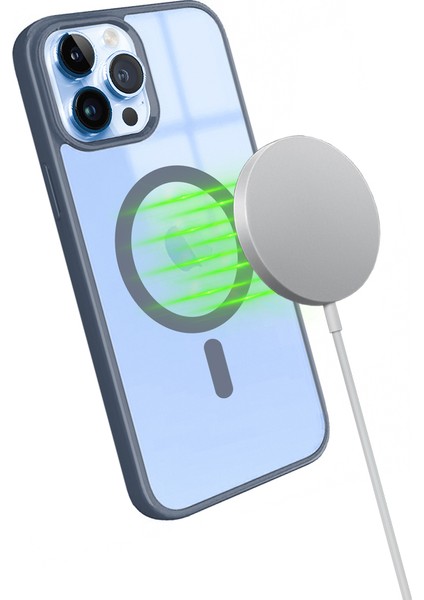 Apple iPhone 13 Pro Max Magsafe Özellikli Renkli Clear Case Kapak fiyatları